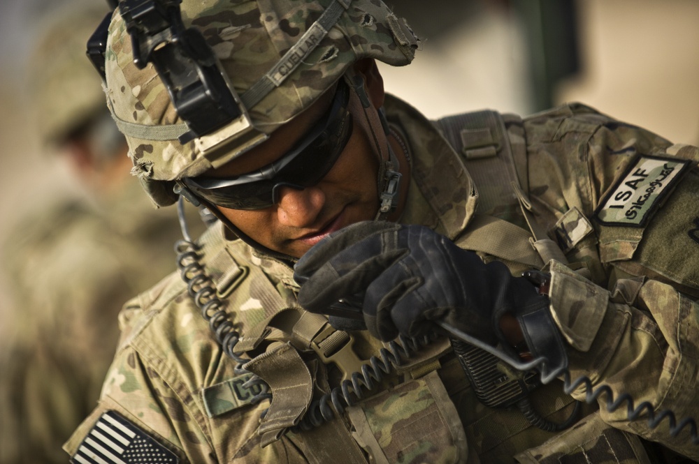 Delivering troops and cargo to Forward Operating Base Apache