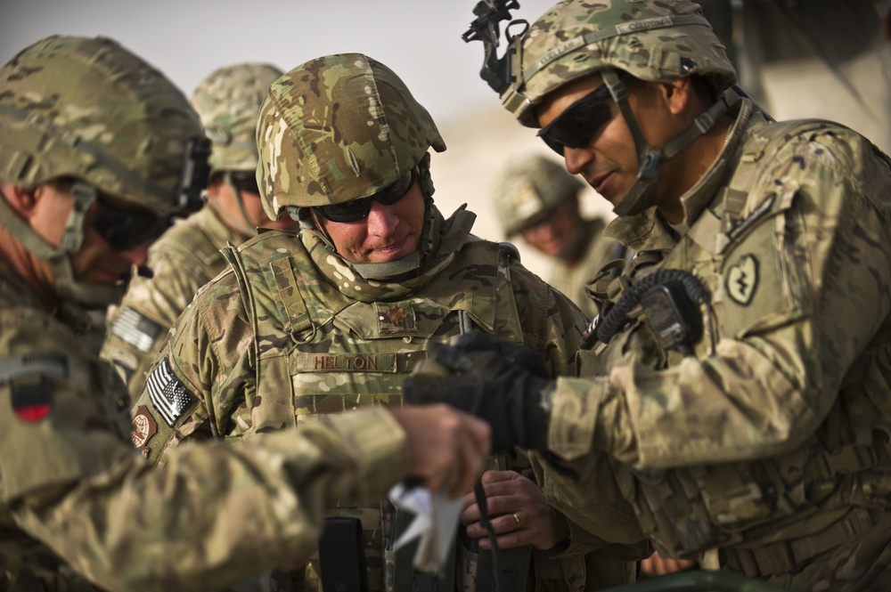 Delivering troops and cargo to Forward Operating Base Apache