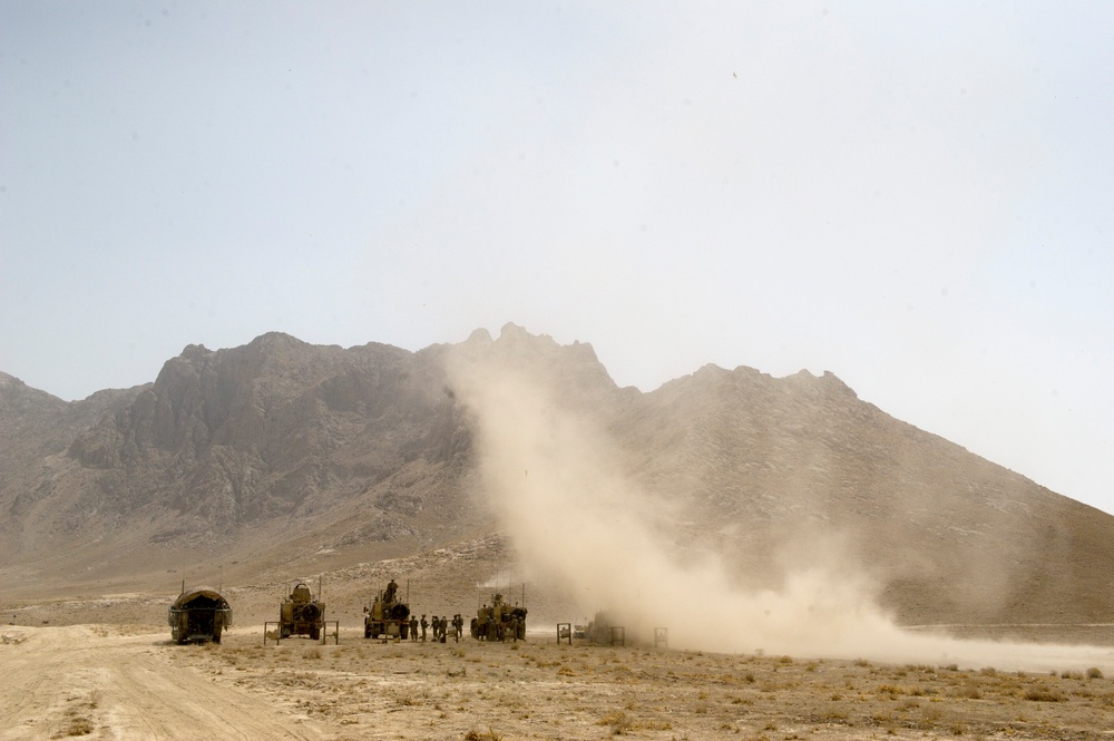 Firing range in Qalat