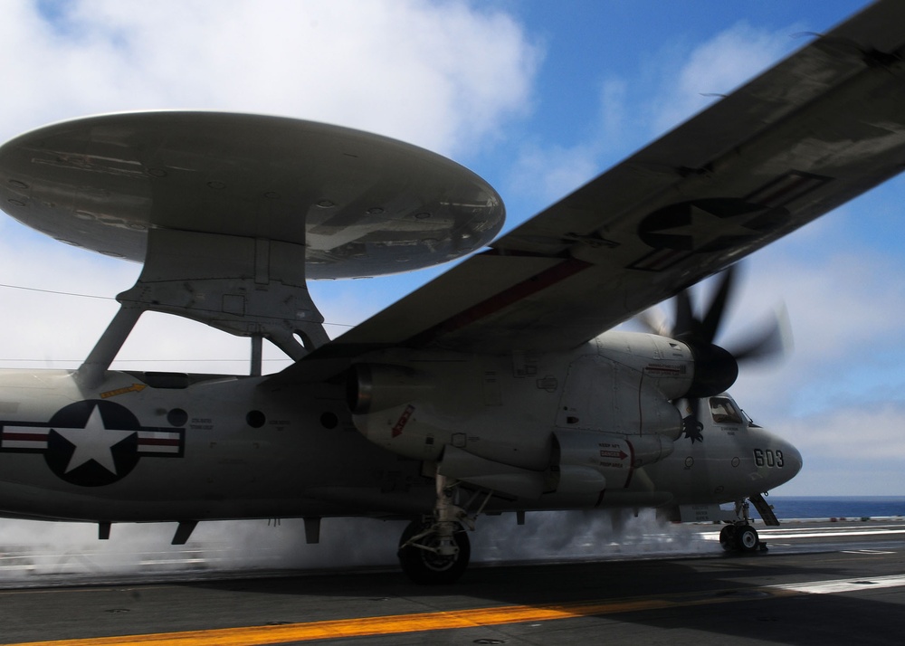 Fly off aboard USS Ronald Reagan