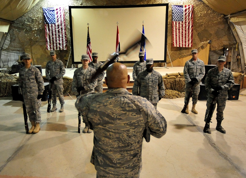 Honor Guard at Ali Base, Iraq