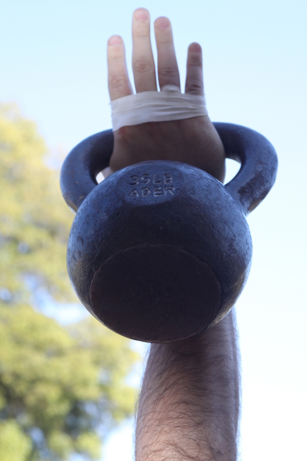 Kettlebells keep depot sweating