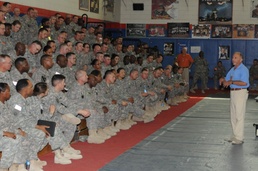 Gulf War logistician provides advice to current sustainment command