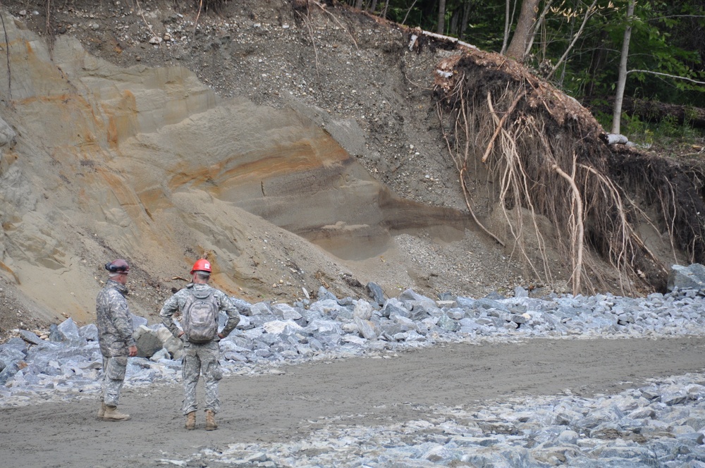 Ohio and Vermont National Guard engineers rebuild in the Wake of Irene