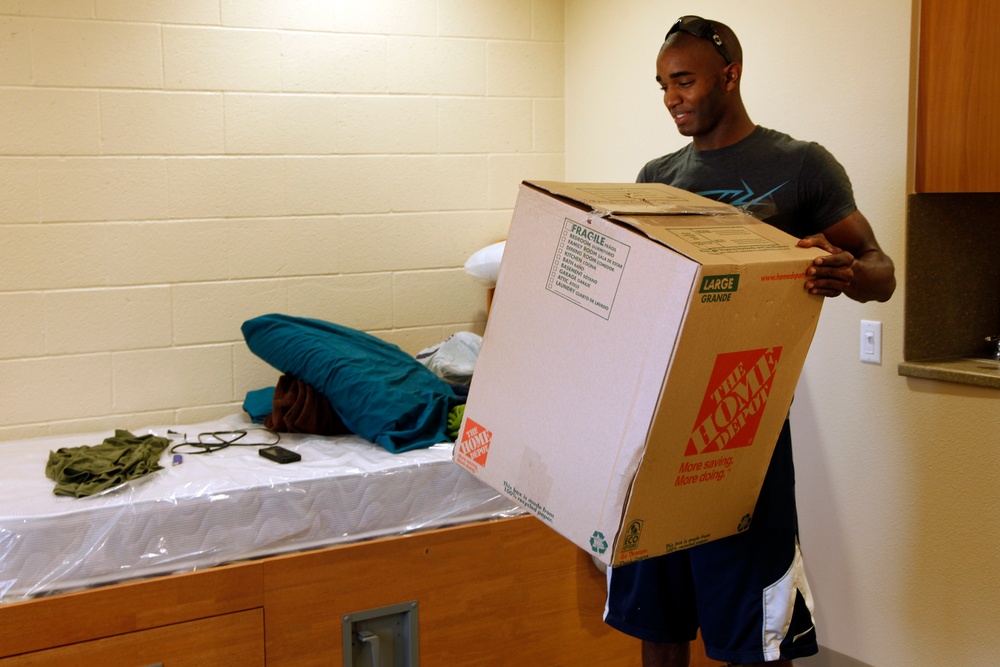 Marines move in to new home