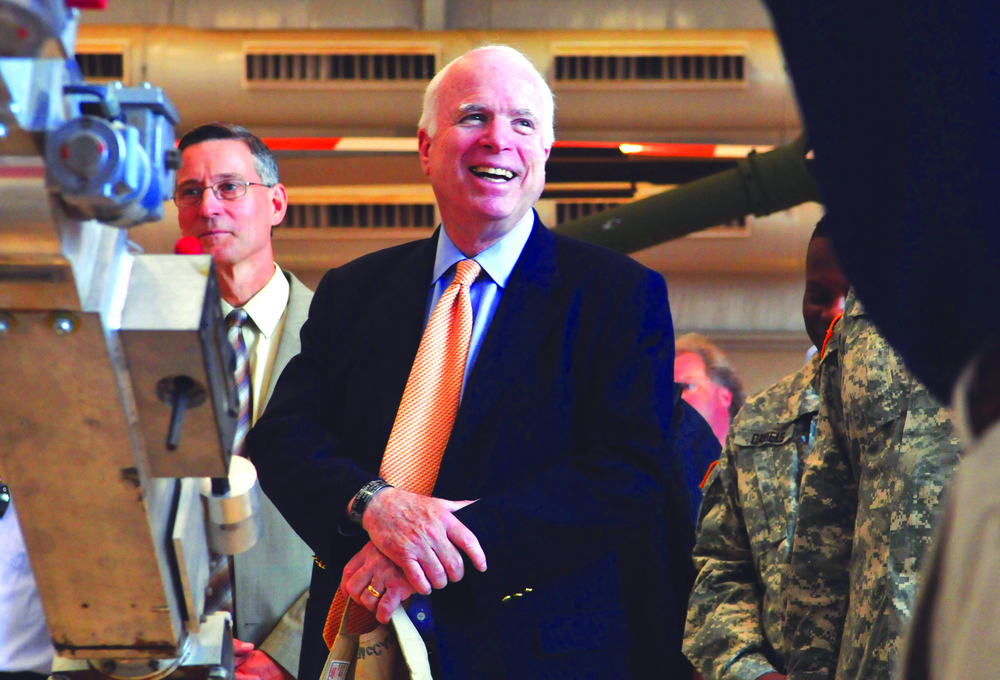 McCain visits with MCAS Yuma Marines at YPG