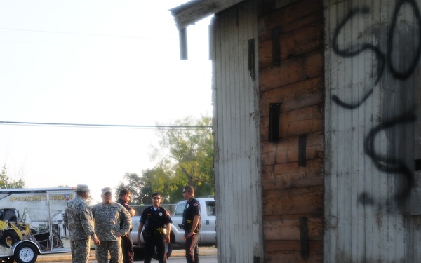 Guard task force aids city of Harlingen in drug house demolition