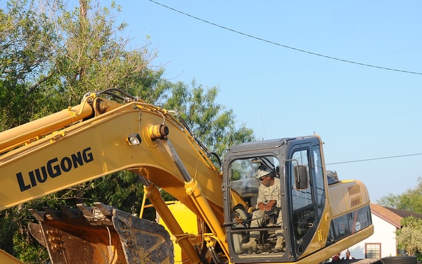 Guard task force aids city of Harlingen in drug house demolition