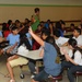 Guard soldiers teach Harlingen school children about dangers of drug use.