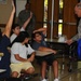 Guard soldiers teach Harlingen school children about dangers of drug use.