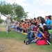 Guard soldiers teach Harlingen school children about dangers of drug use.