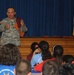 Guard soldiers teach Harlingen school children about dangers of drug use.