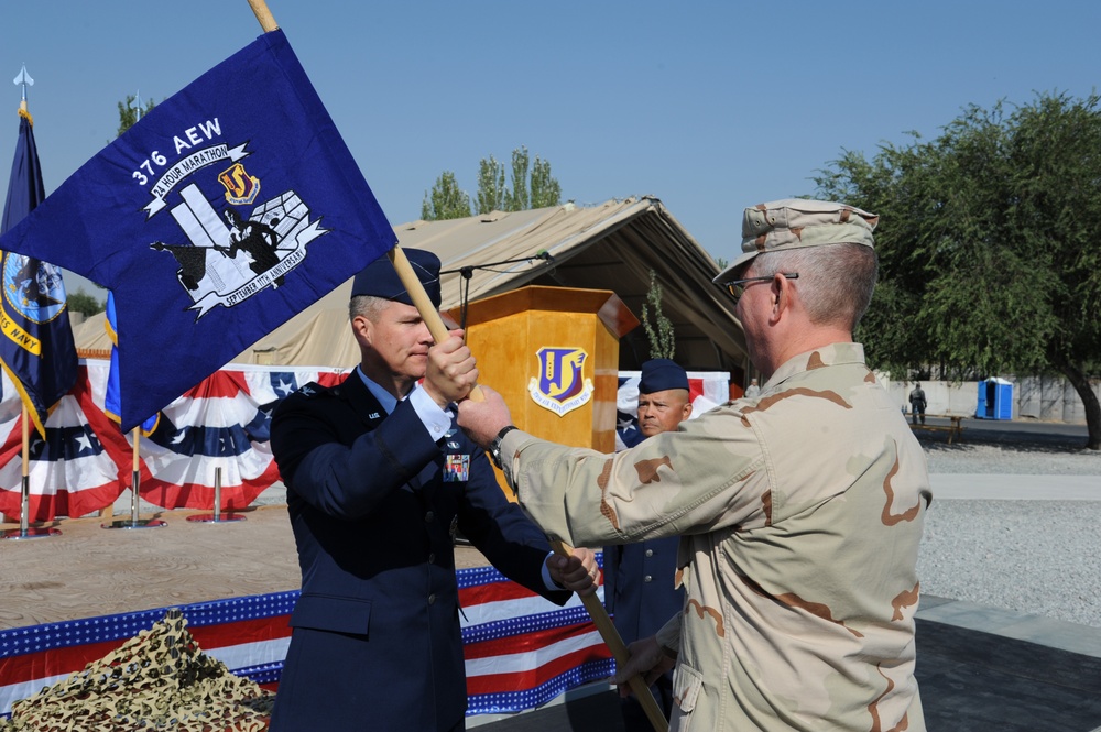 9/11 remembrance ceremony at the Transit Center at Manas