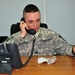 Young soldier works while in Iraq