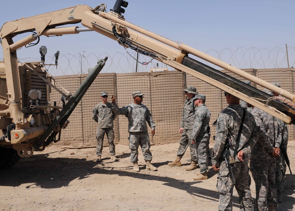 Soldiers demo Buffalo: 34th Sapper Company gives presentation to 407th AEG