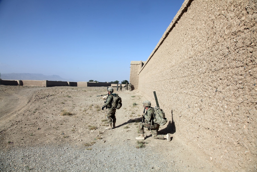 Dismounted patrol in Bande Sarde