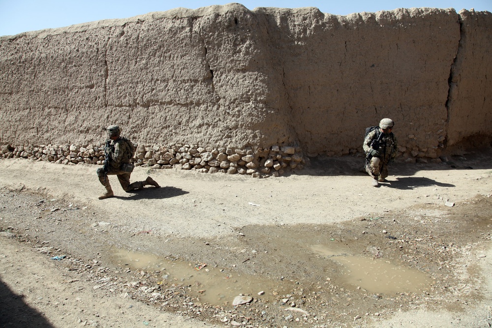 Dismounted patrol in Bande Sarde