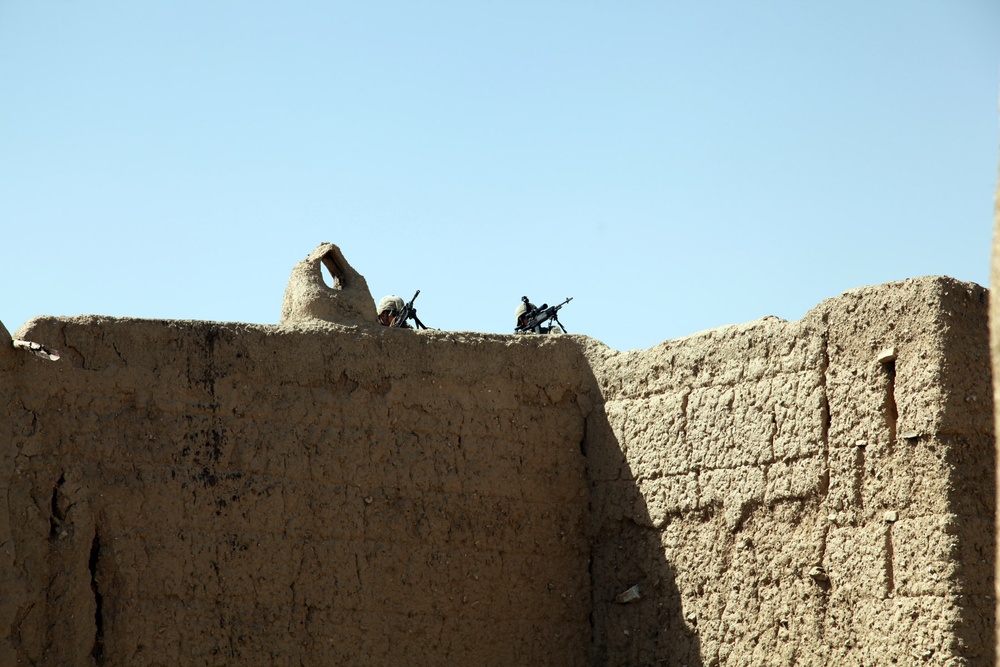 Dismounted patrol in Bande Sarde