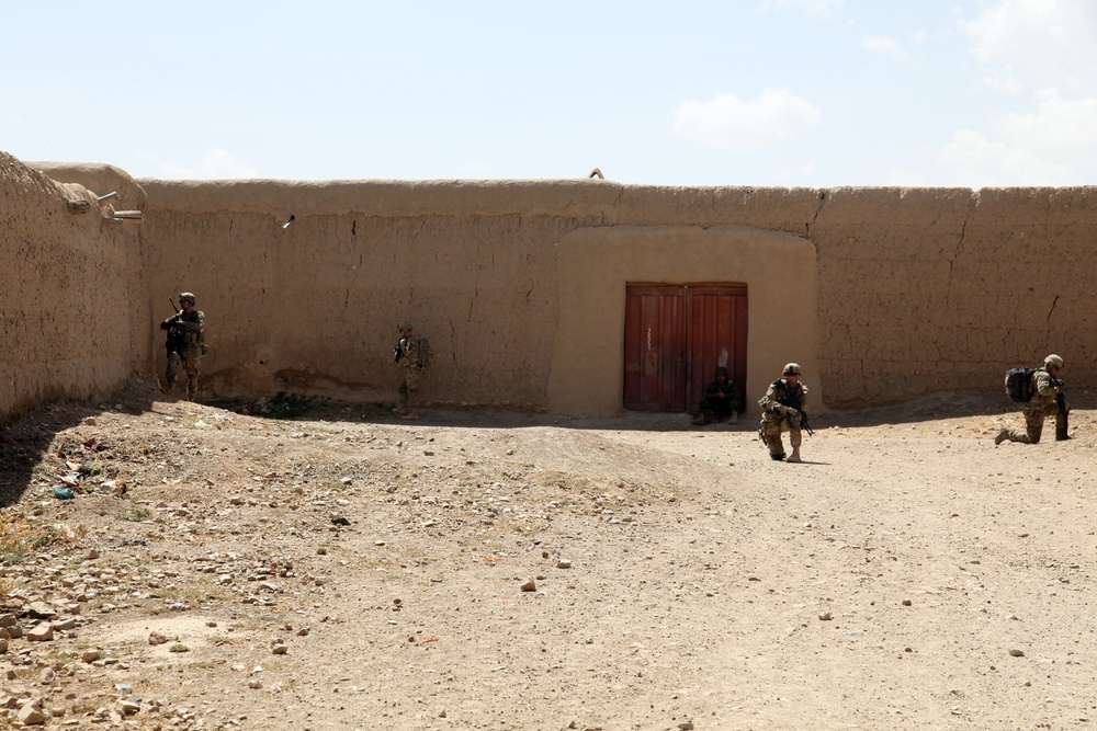 Dismounted patrol in Bande Sarde