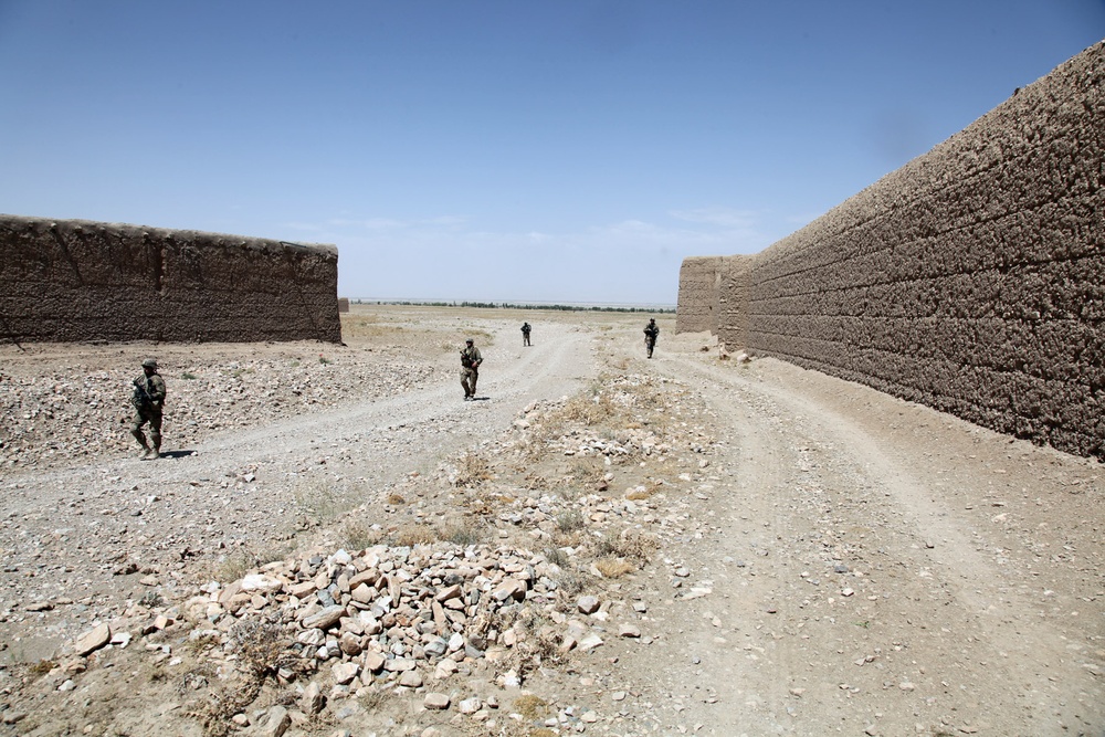 Dismounted patrol in Bande Sarde