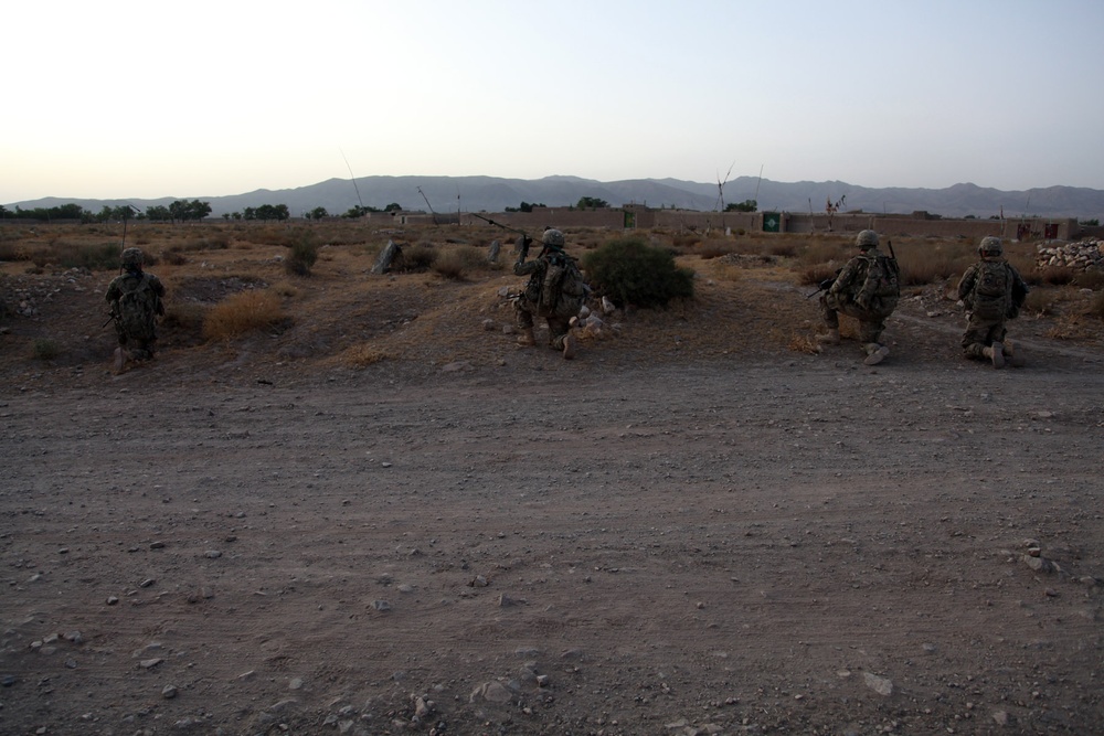 Dismounted patrol in Bande Sarde