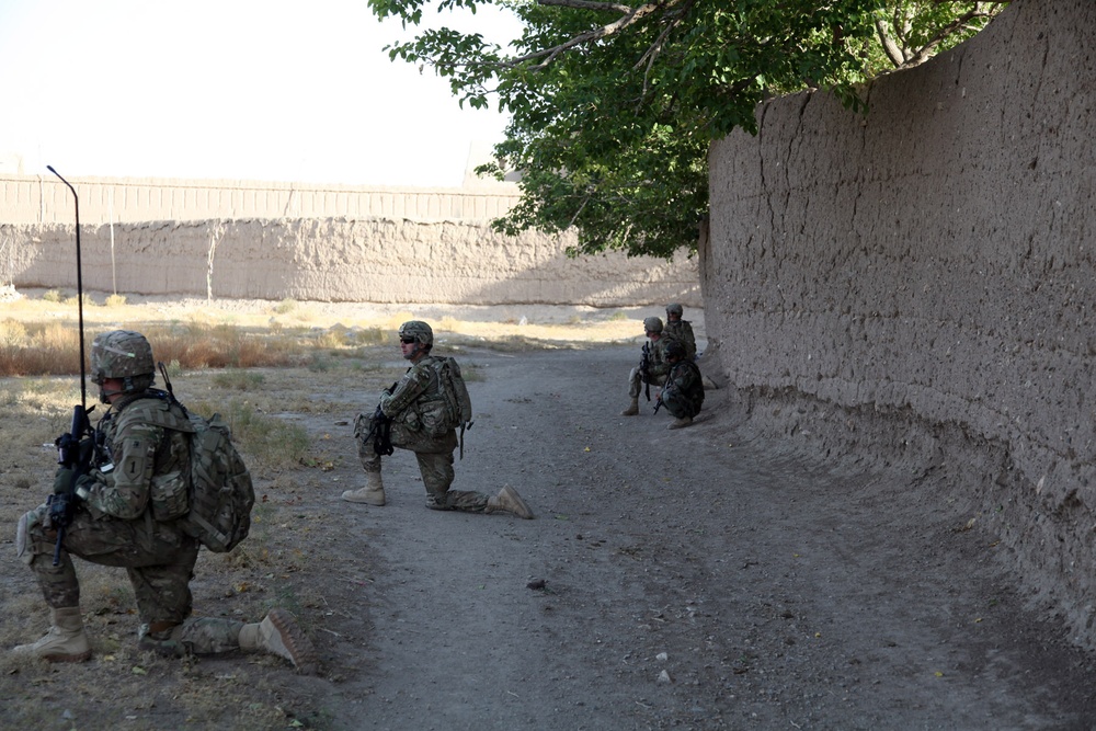 Dismounted patrol in Bande Sarde