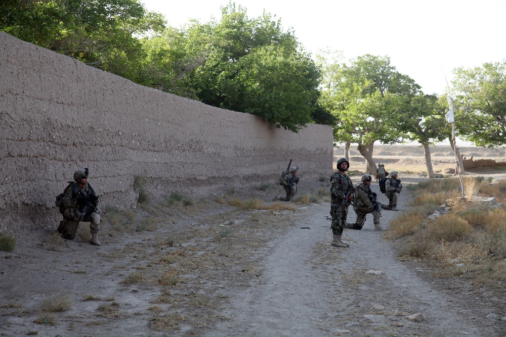 Dismounted patrol in Bande Sarde