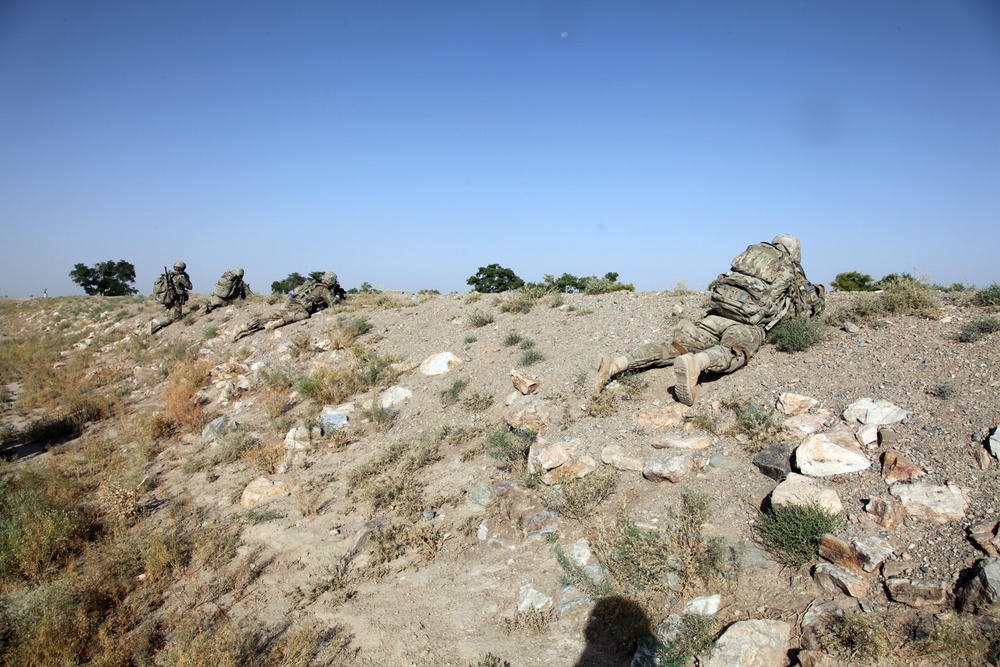 Dismounted patrol in Bande Sarde