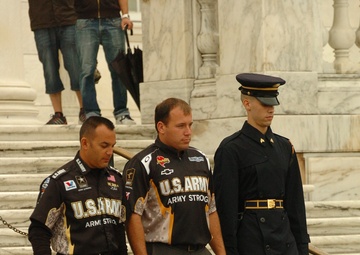 Schumacher, Newman at Arlington National Cemetery
