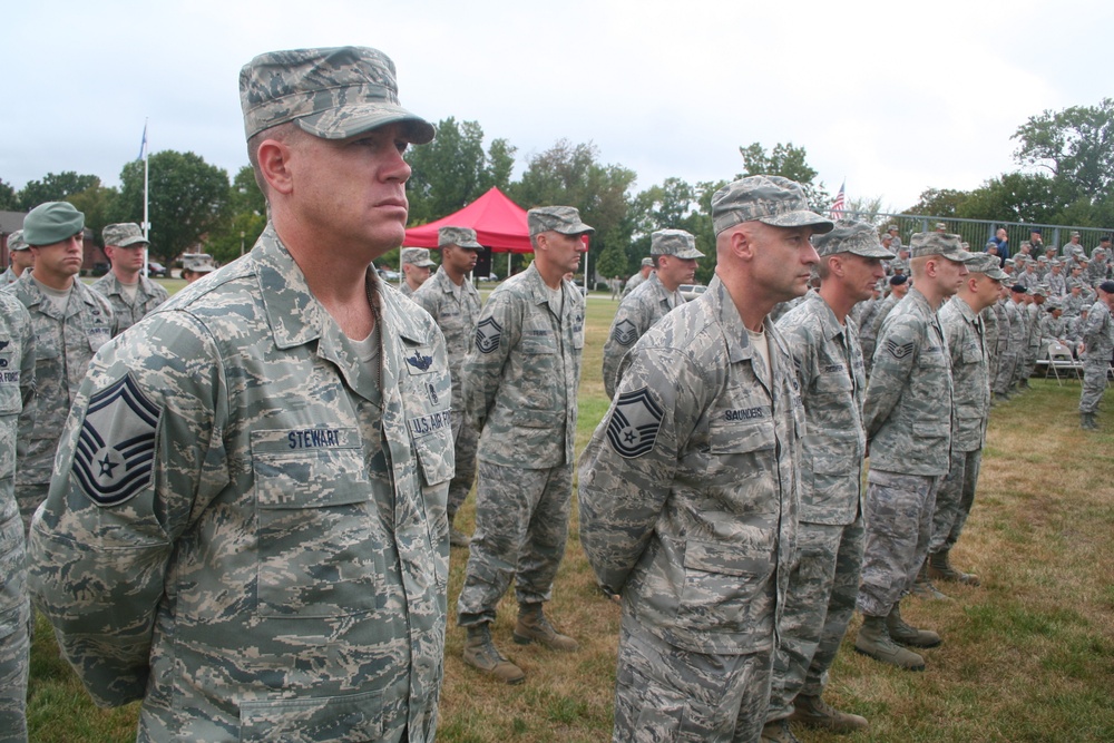 AMC airmen observe 10th anniversary of 9/11 with retreat ceremony