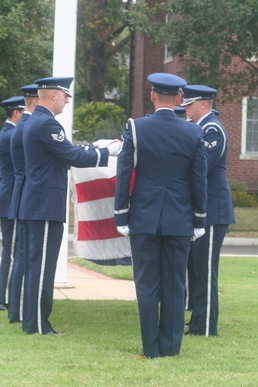 AMC airmen observe 10th anniversary of 9/11 with retreat ceremony