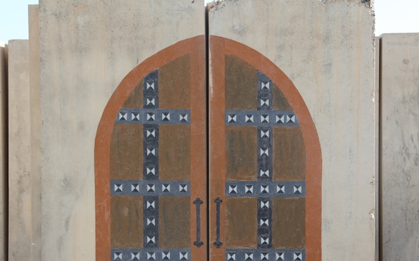 Forward Operating Base Warhorse T-wall art