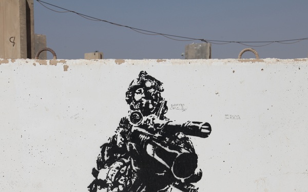 Forward Operating Base Warhorse T-wall art