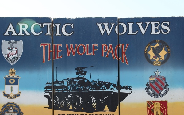 Forward Operating Base Warhorse T-wall art