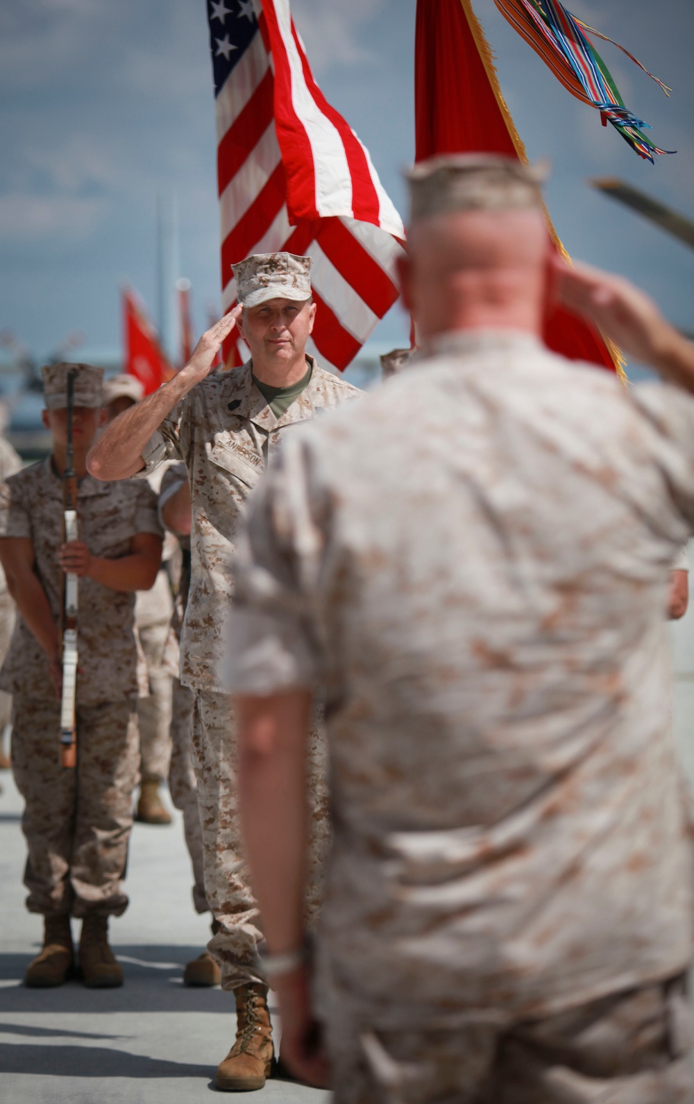 4th Marine Aircraft Wing retirement ceremony of Sgt. Maj. Paul K. Anderson