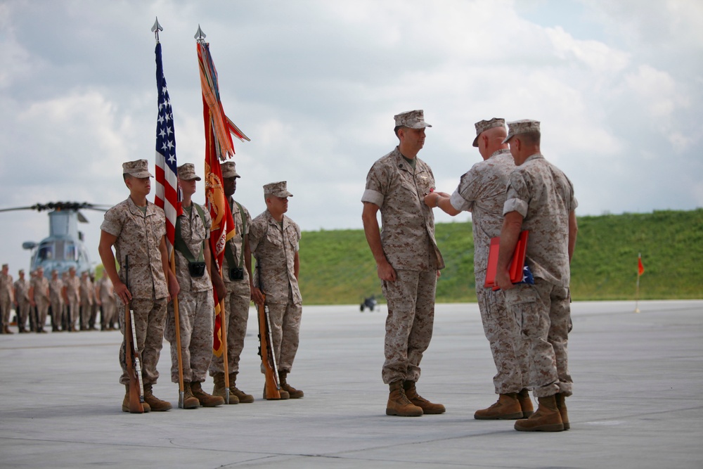 4th Marine Aircraft Wing retirement ceremony of Sgt. Maj. Paul K. Anderson