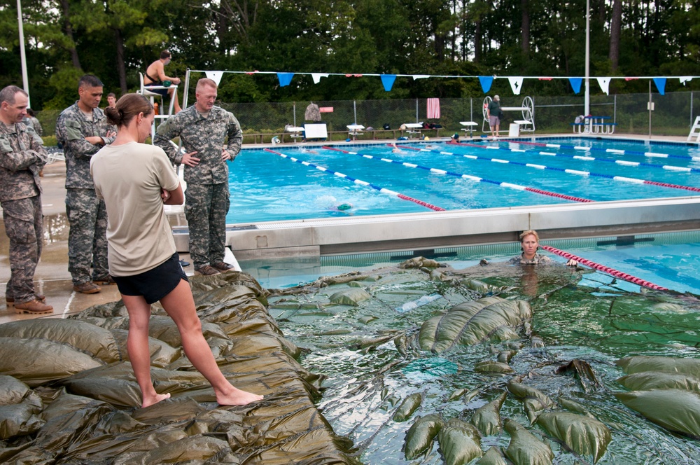 Soldiers make a splash with water survival training