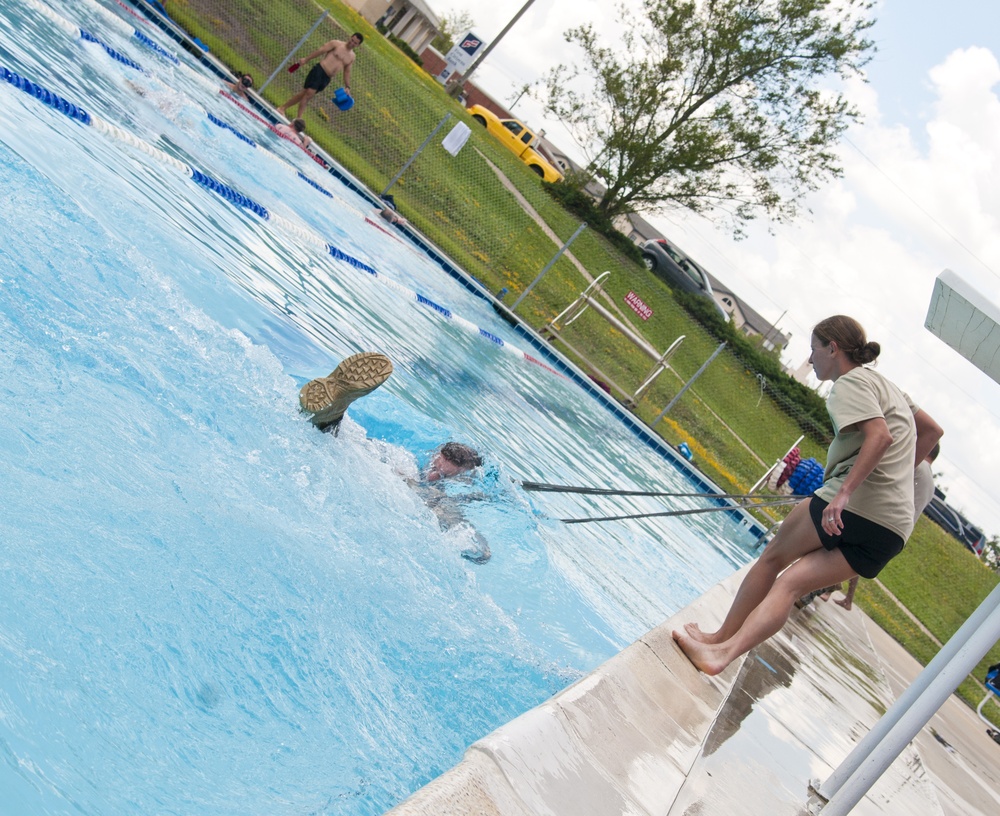 Soldiers make a splash with water survival training