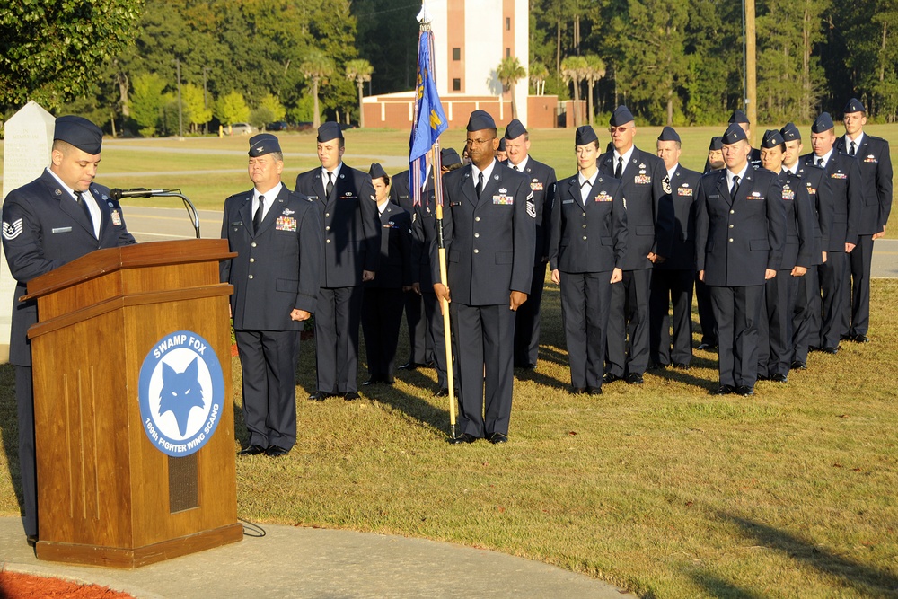 9/11 ten year anniversary memorial at McEntire JNGB