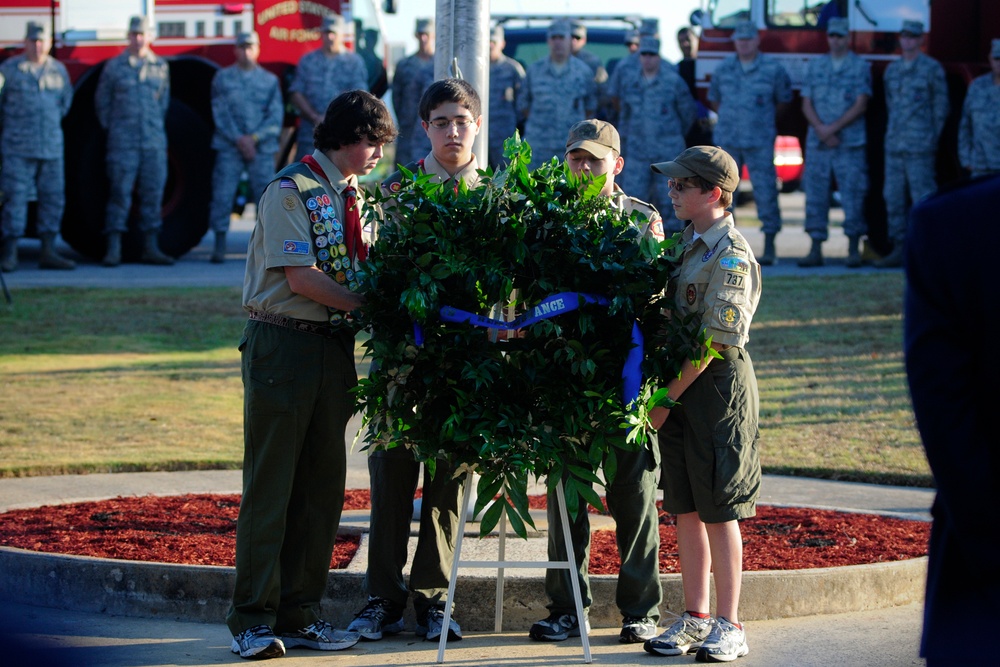 9/11 ten year anniversary memorial at McEntire JNGB
