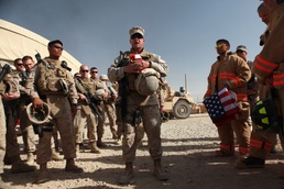 Service members and firefighters honor fallen heroes during 9/11 cookout