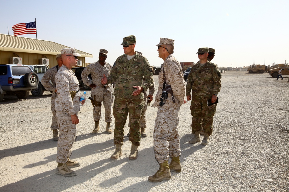 Rapp visits 2nd Marine Logistics Group (Forward) at Camp Leatherneck