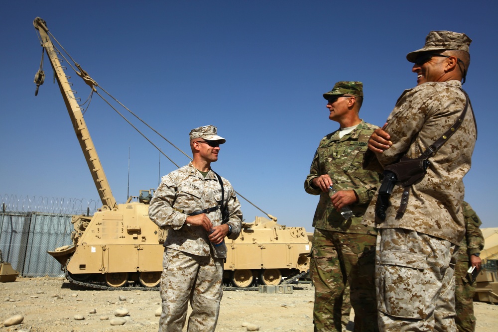 Rapp visits 2nd Marine Logistics Group (Forward) at Camp Leatherneck