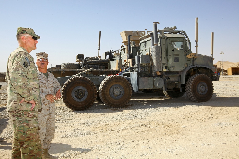 Rapp visits 2nd Marine Logistics Group (Forward) at Camp Leatherneck