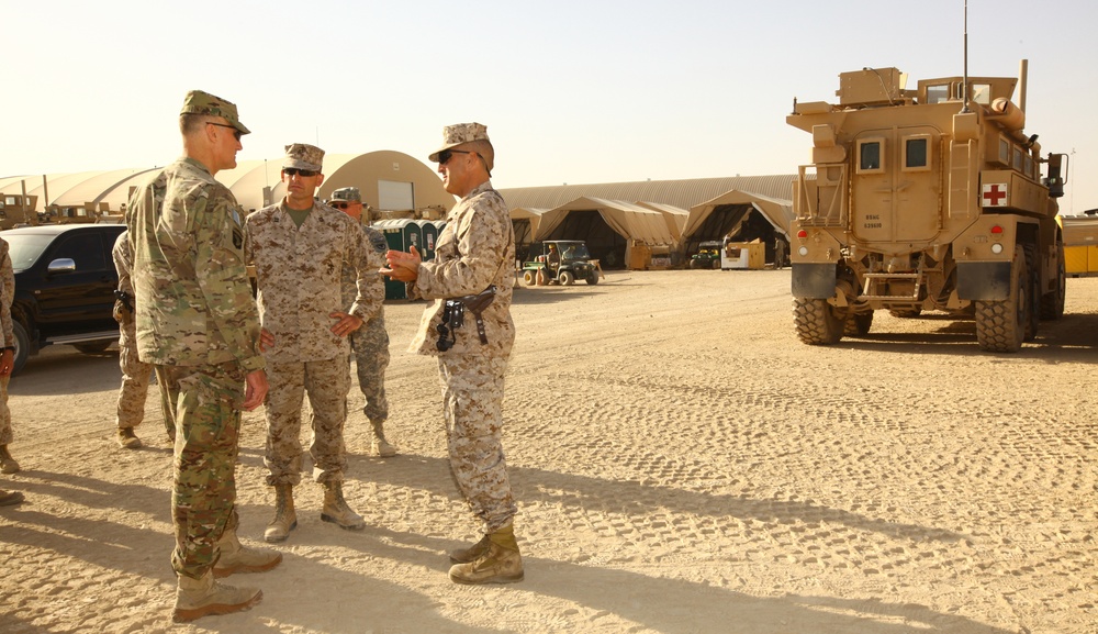 Rapp visits 2nd Marine Logistics Group (Forward) at Camp Leatherneck