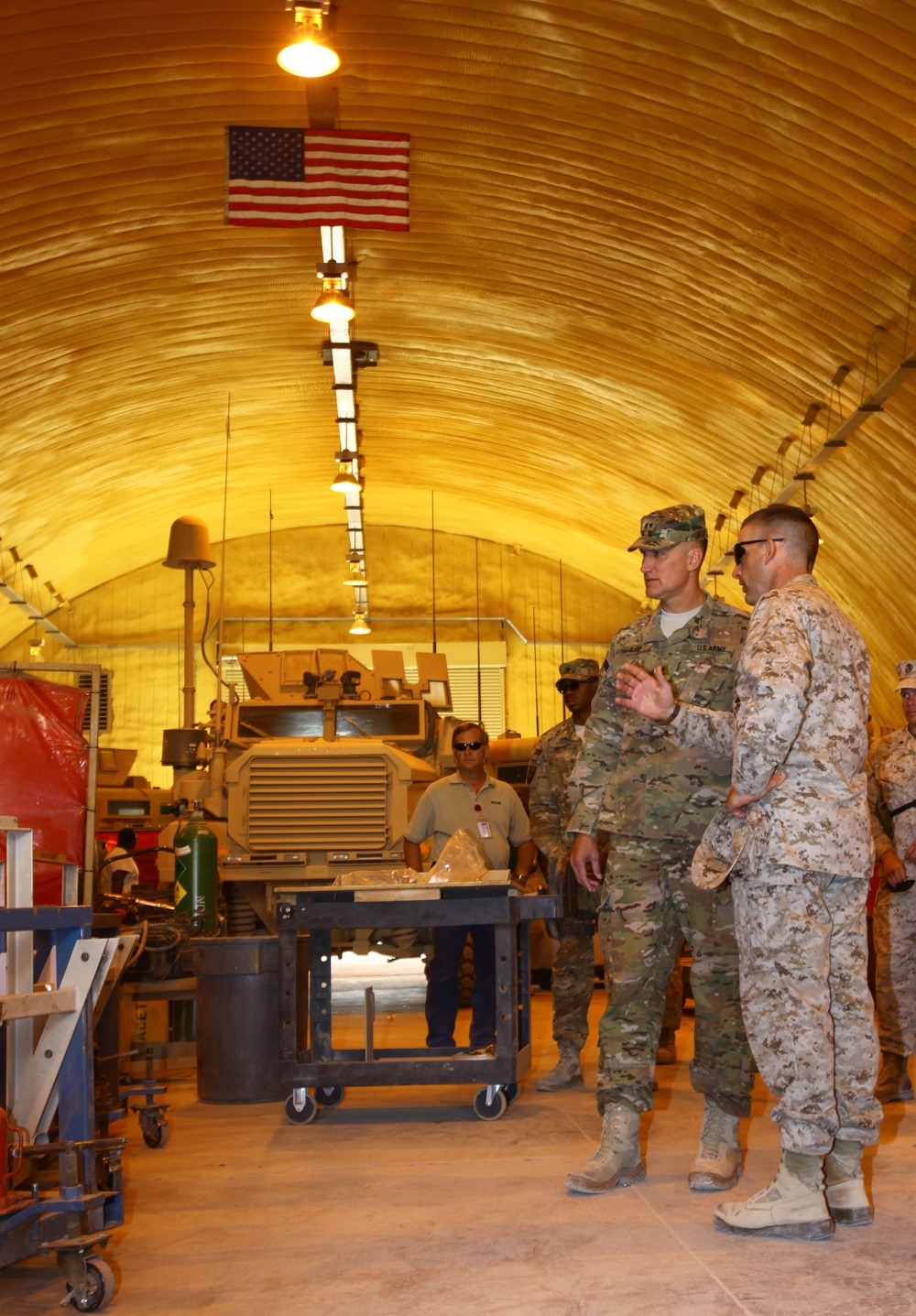 Rapp visits 2nd Marine Logistics Group (Forward) at Camp Leatherneck