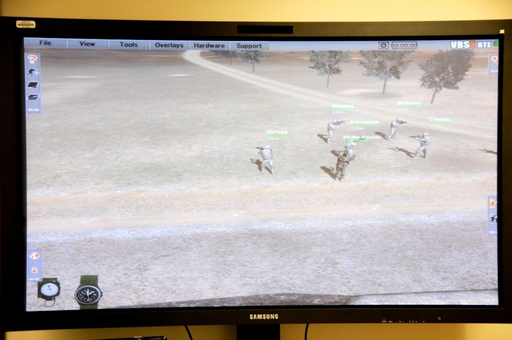 Indiana soldiers train in virtual environment during Bold Quest 2011