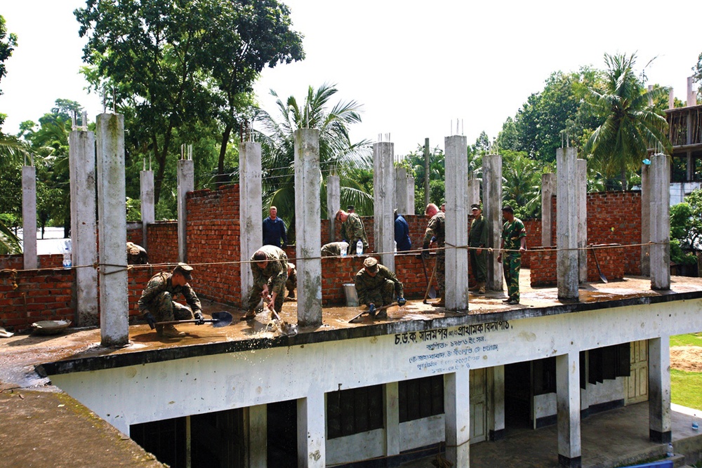 Marines begin joint effort in Bangladesh