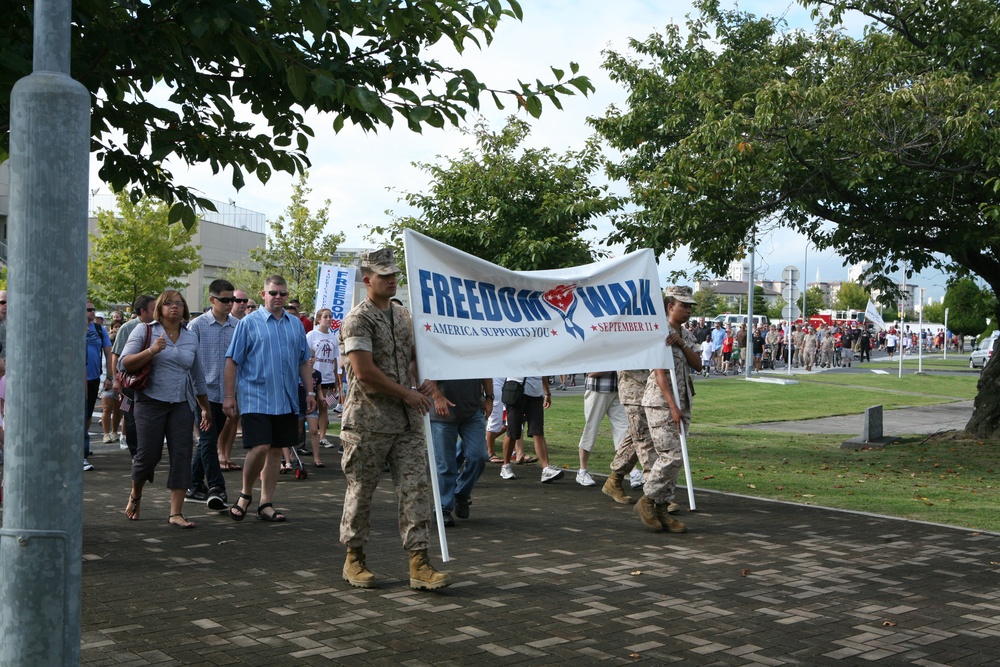 Station members take Freedom Walk to remember 9/11