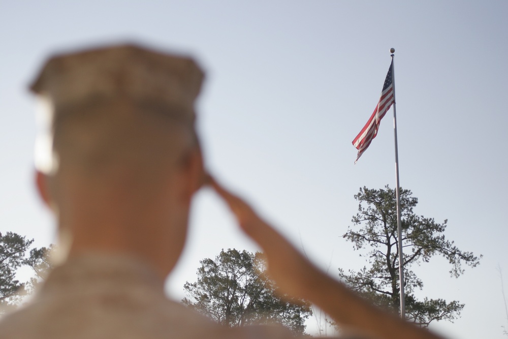 Cherry Point memorializes 9/11 during morning colors